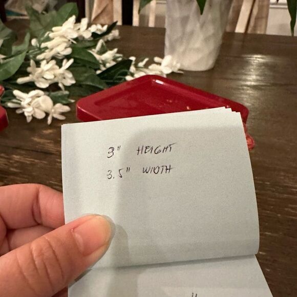 Temp-Tations 2-pc Individual Square Baker Old World Cranberry w/ lids and handle - Picture 5 of 5